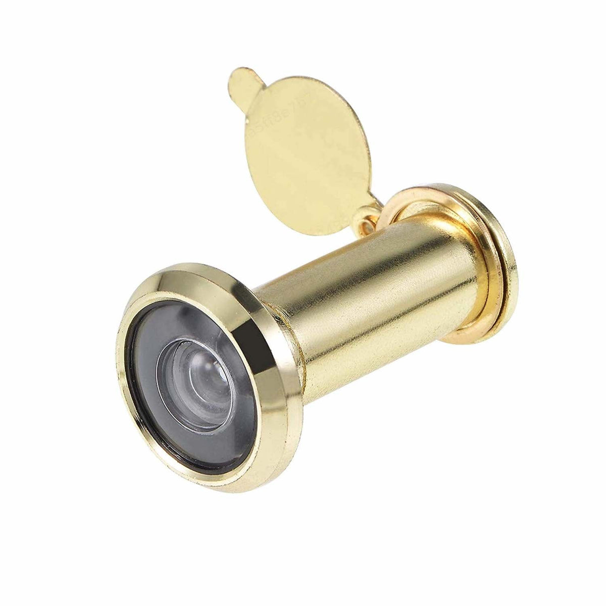 Deurspion met gouden afwerking en lenzen voor deuren van 35-65 mm