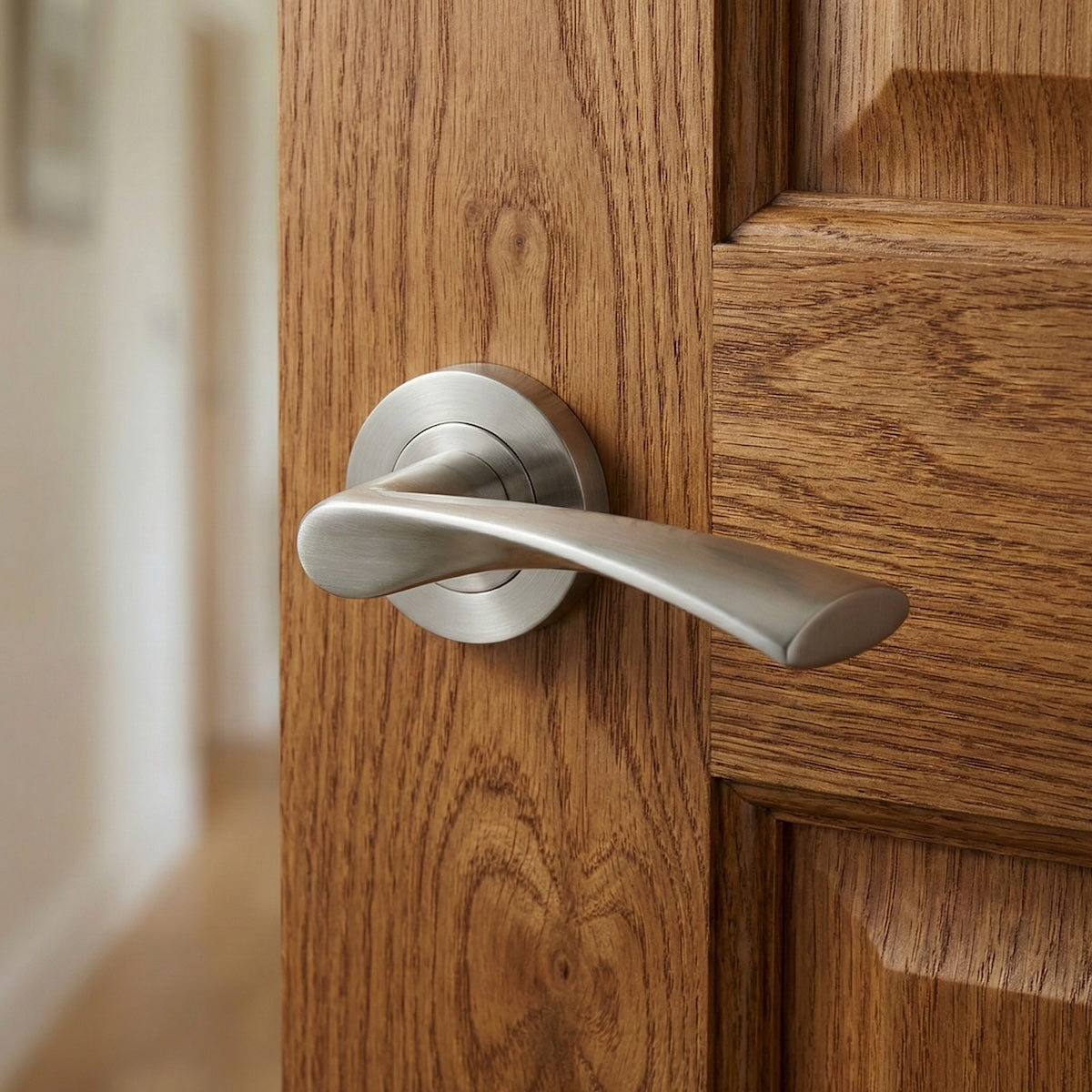 Poignée de porte Ola modèle « 130 » en aluminium avec rosace ronde