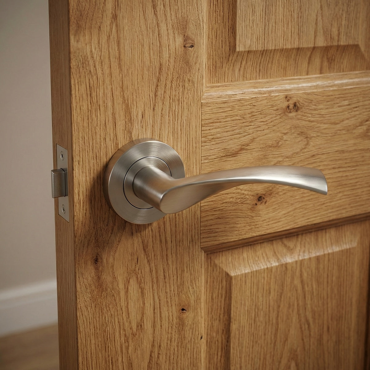 Poignée de porte Ola modèle « 130 » en aluminium avec rosace ronde