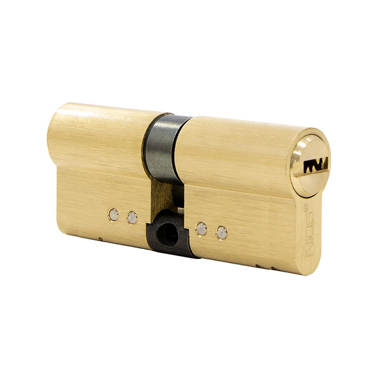 Hoge veiligheidscilinder 35x35 messing met lange baard voor deuren