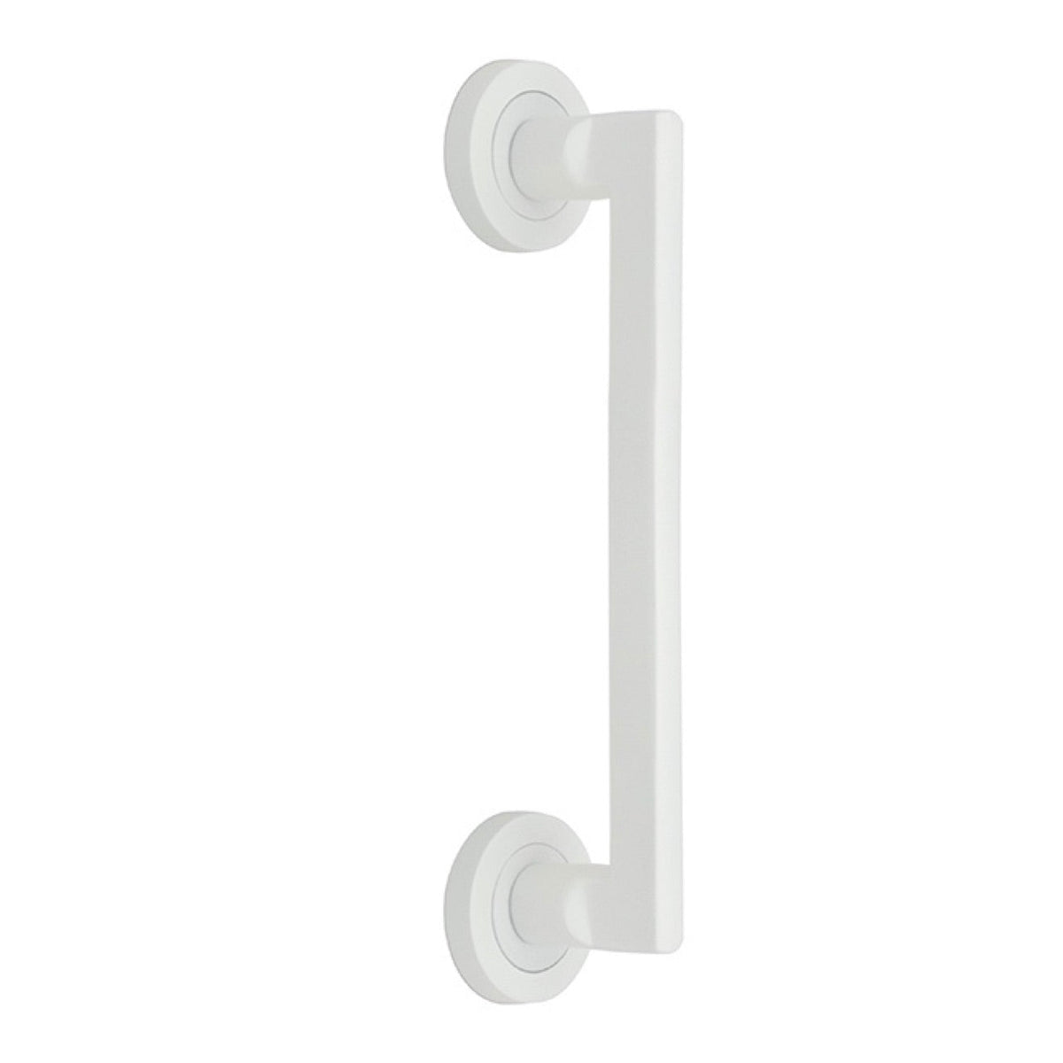 Manillón de aluminio con roseta redonda acabado blanco modelo 534A
