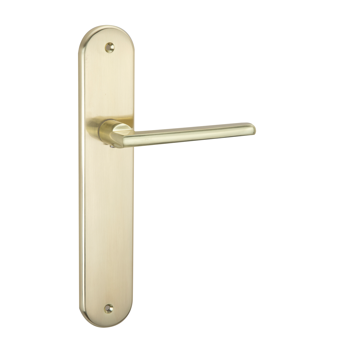 Ovale deurbordjes voor verhuur in gesatineerd goudkleurig aluminium