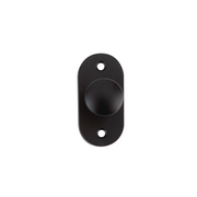 Kleine ovale knop model 6032 zwarte afwerking 30X65 voor kasten