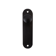 Ovale kastknop materiaal aluminium model 6032 afwerking zwart