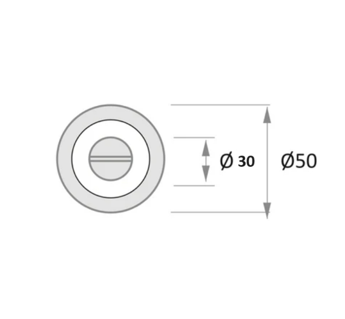 Ontgrendelingsknop ø50